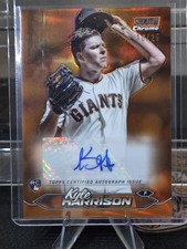 Kyle Harrison 2024 Stadium Club #SCCA-KH Autographs Orange Refractors /25