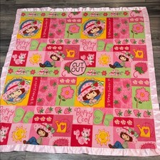 Colorful Strawberry Shortcake Patchwork Blanket