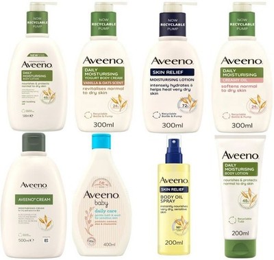 Aveeno Baby Wash/Feuchtigkeitslotion/Creme/Körperöl Spray UK schneller Versand