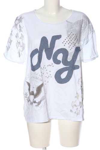PRINCESS LOVE Camiseta Mujeres Talla EU 46 azul-gris claro-blanco look casual
