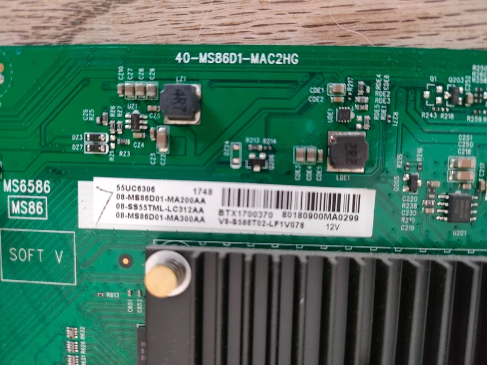 👌CARTE MERE 40-MS86D1-MAC2HG POUR TV THOMSON-TCL-49UD6206 👌 - Photo 3/4
