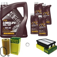 Mann Inspektionspaket 9L Mannol Longlife 5W-30 FüR KIA Sportage 2.0 Crdi AWD