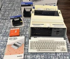 Vintage Brother WP-500 Word Processor w/ Floppy Disk Drive *READ*
