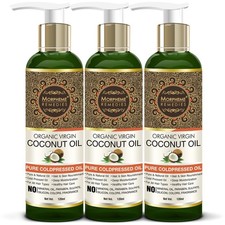 Morpheme Remedies Huile De Coco Vierge Bio 120 ml Lot De 3