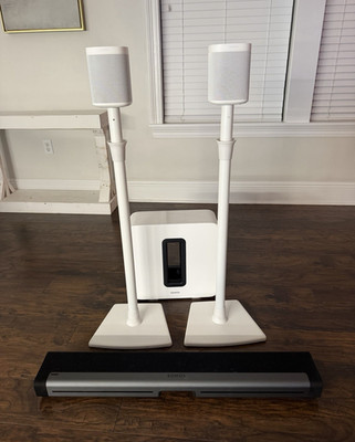 Sonos Home Theater Bundle | Playbar + Sub Gen 2 + (2) One SL + (2) Sanus WSS22