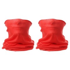 2pcs Summer Cooling Neck Gaiter Unisex Sun Protect Face Mask, Red