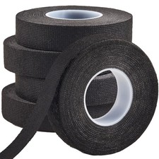 Wire Harness Cloth Electrical Tape, 3/4 Inch x 3/4" x 50 FT 5 Rolls , Black