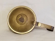 Vintage Brass Silent Butler Crumb Catcher Ashtray Esmeralda