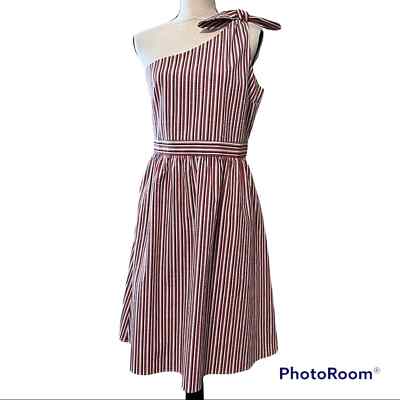 LOFT OUTLET size 6 one shoulder dress striped side zip close no pockets NWT | eBay LOFT OUTLET size 6 one shoulder dress striped side zip close no pockets NWT | eBay