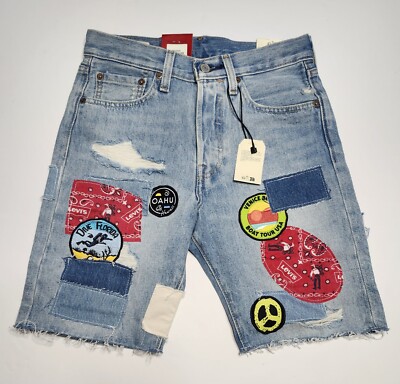 Levi's 501 Originals 150th Anniversary Rip & Repair Patchwork