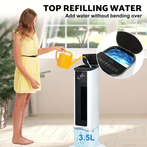 Advwin Electric Heater and Air Cooler - 2 in 1 Fan Heater & Cooler with Evaporat - Picture 2 of 8