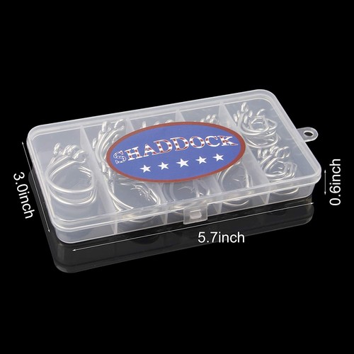 50pcs Fishing Tuna Hooks Kit Stainless Steel Circle Hook Big Game Saltwater Hook - Picture 6 of 15