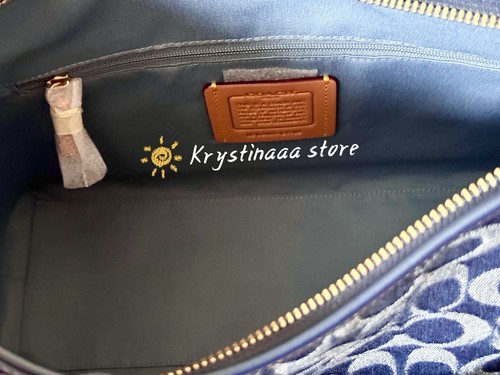 Coach Laurel Shoulder Bag In Signature Denim CY702 NWT - Picture 7 of 14