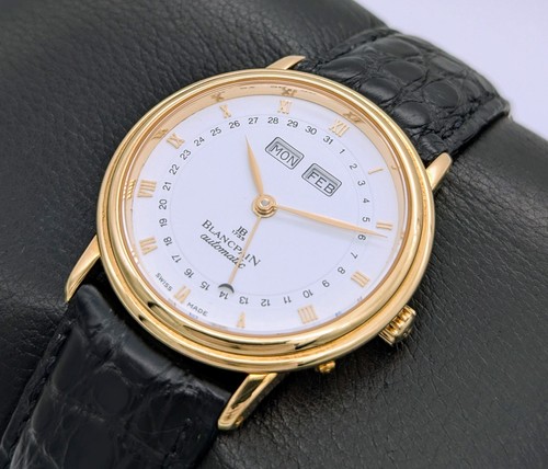 Blancpain Complete Calendar 18K Montre 34mm Montre Automatique #13 - Photo 6 sur 12