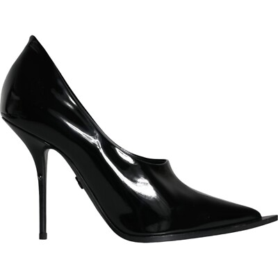DOLCE GABBANA Shoes Black Patent Leather High Heels