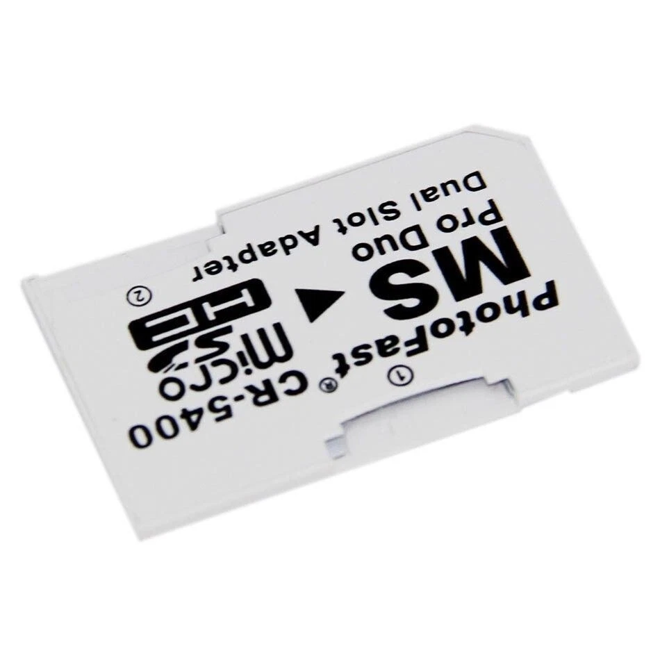 Micro SD to Memory Stick MS Pro Duo PSP Adapter Dual Card Memory Card - image 2 of 4