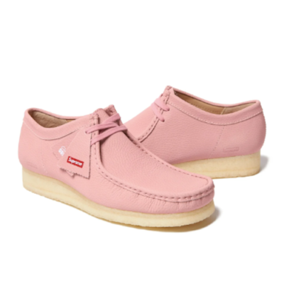 SUPREME SS25 CLARKS ORIGINALS REFLECTIVE WALLABEE 3M PINK SZ