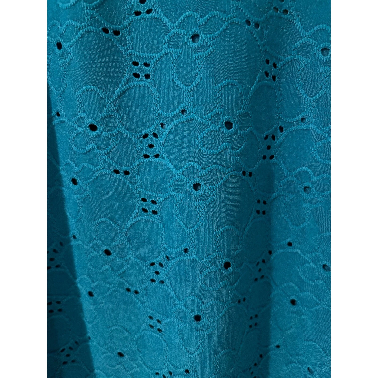 Abito Michael Kors con volant e occhielli senza maniche blu acqua XS