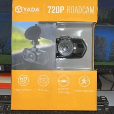 Yada Roadcam 720P Black  Camera, 120’ View, G-Sensor Techno, Motion Detection
