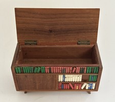 Novelty ‘Tallent’ Music Box in the Form of a Sideboard with Books