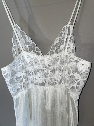 Pandora Nightgown Lingerie by Chic Vintage White Lace Bridal Honeymoon Small - Picture 3 of 7