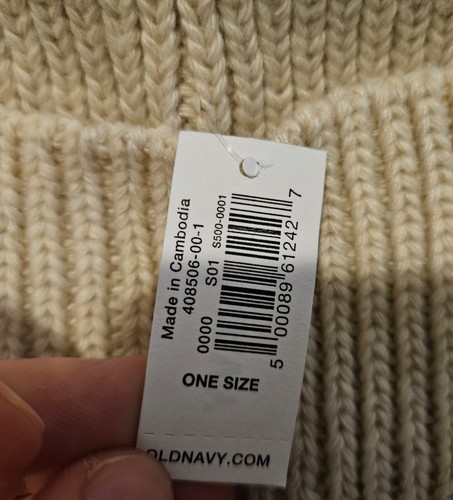 Old Navy Tan Beanie Hat Brand New w/ Tags - Picture 6 of 6