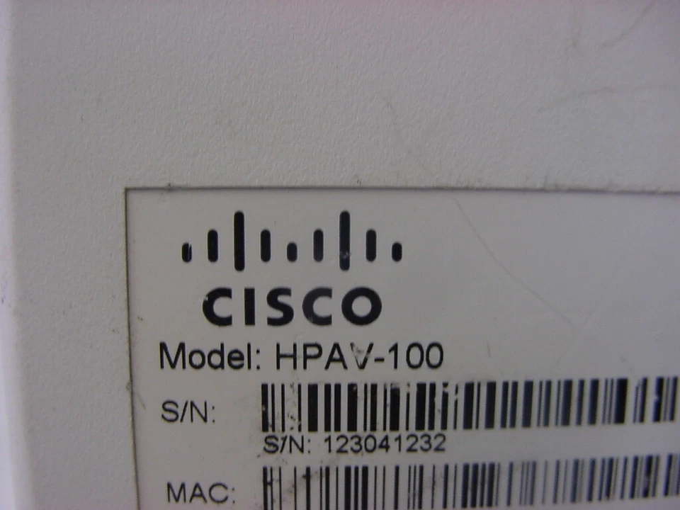 ADAPTADOR DE CORRIENTE CISCO HOME PLUG AV HPAV-100 Foto 4 de 4