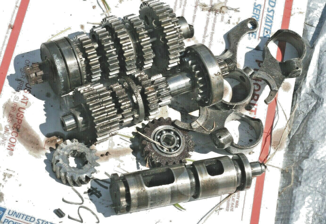1969 Bridgestone BS175 TA1 SM410. OEM  TRANSMISSION GEARS FORKS ETC...
