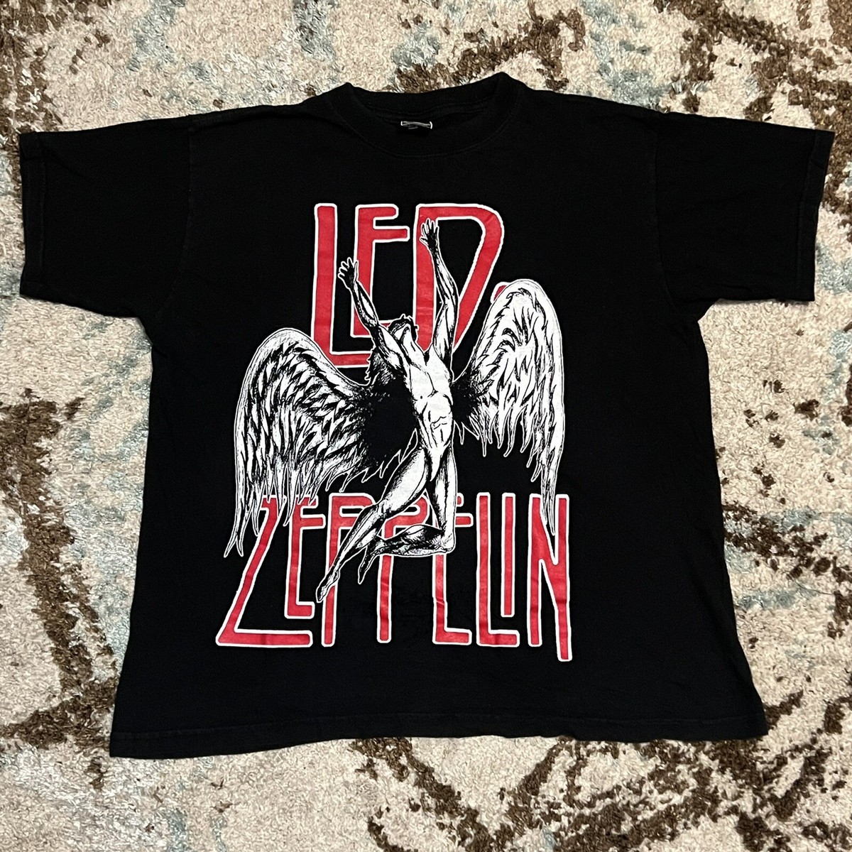 ミュージシャン 90's LED-ZEPPELIN T-shirt Vintage 90's Led Zeppelin II Album Cover T Shirt Size L (W