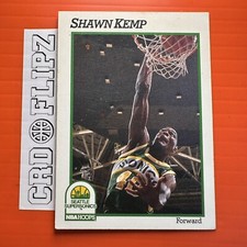 Shawn Kemp 1991-92 NBA Hoops Card No. 200 Seattle Supersonics 
