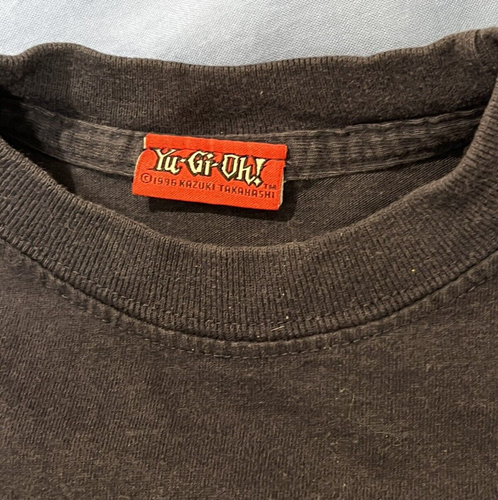 Yu-Gi-Oh! Vintage Graphic Long-Sleeve Tee T-Shirt Black, Youth Med, Time to Duel - Picture 6 of 9