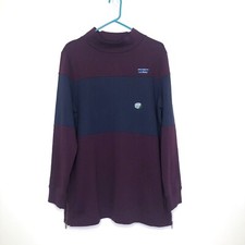 Image of LL Bean Rugby Shirt Mock Neck Pullover Mens Large