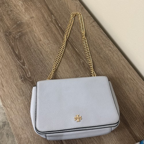 Tory Burch Shoulder  Leather Bag in Baby Blue - Picture 1 of 8
