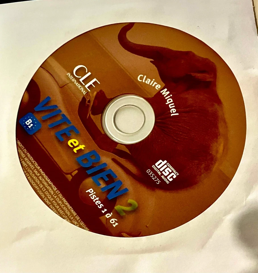 VITE ET BIEN LIVRE 2 + CD AUDIO + CORRIGES 2 (LEVEL B1) - VERY GOOD - Image 3 of 4