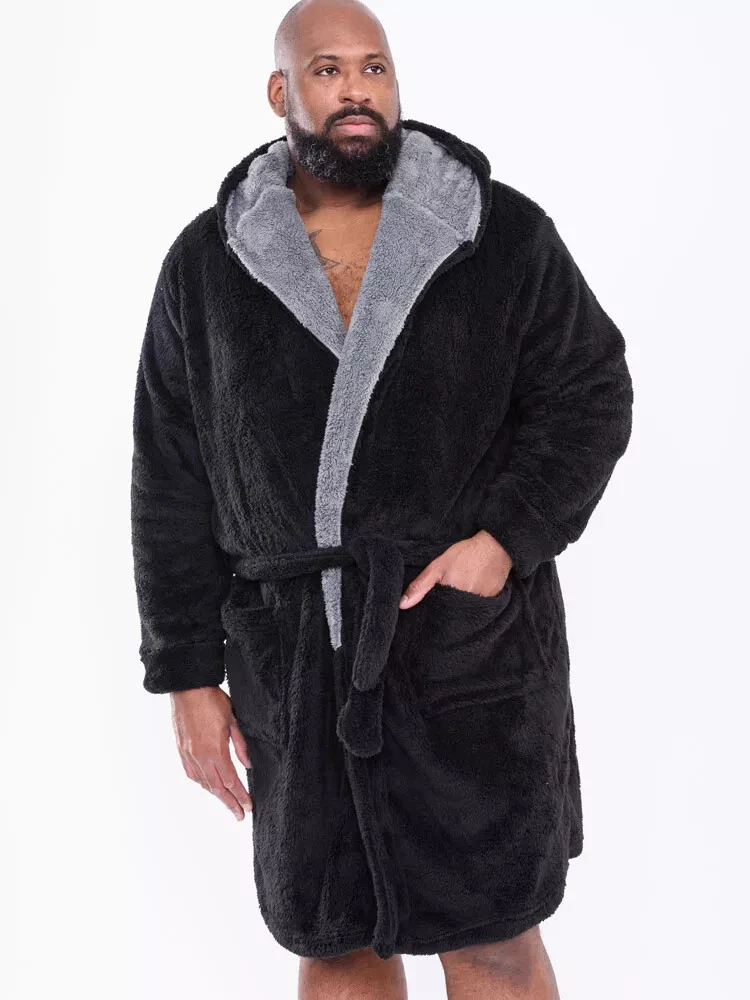 Men's and Women's Long Robes Microfiber Fleece Floor Length Plus Size  Bathrobes Sleepwear Loungewear Full Length Gown Pajamas - AliExpress