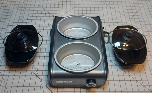 Tested Crock-Pot SCCPMD1-CH Linkable Double Dual Twin 1-Quart Slow Cooker Buffet - Picture 12 of 12