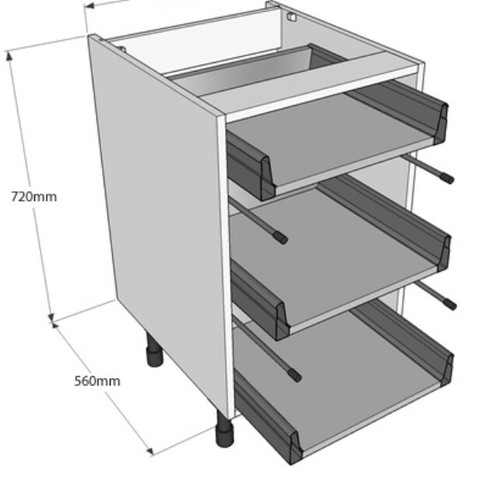 MFC Flat Pack KITCHEN UNITS - BASE - WALL - CABINET - CARCASS - HINGES - DRAWERS - Picture 48 of 111