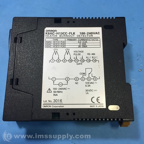 Omron K8AC-H13CC-FLK Heater Burnout Detector FNIP - Picture 3 of 4