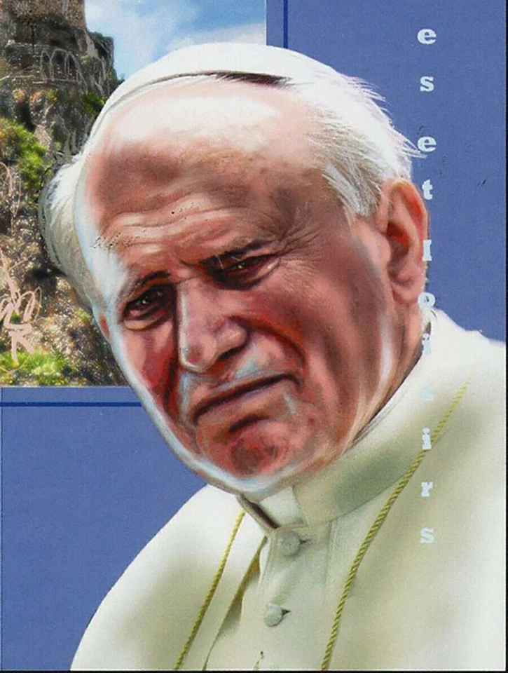 Estampilla de Papas de Iglesias Famosas Juan Pablo II Religión Lourdes San Miguel S/S MNH Foto 3 de 4