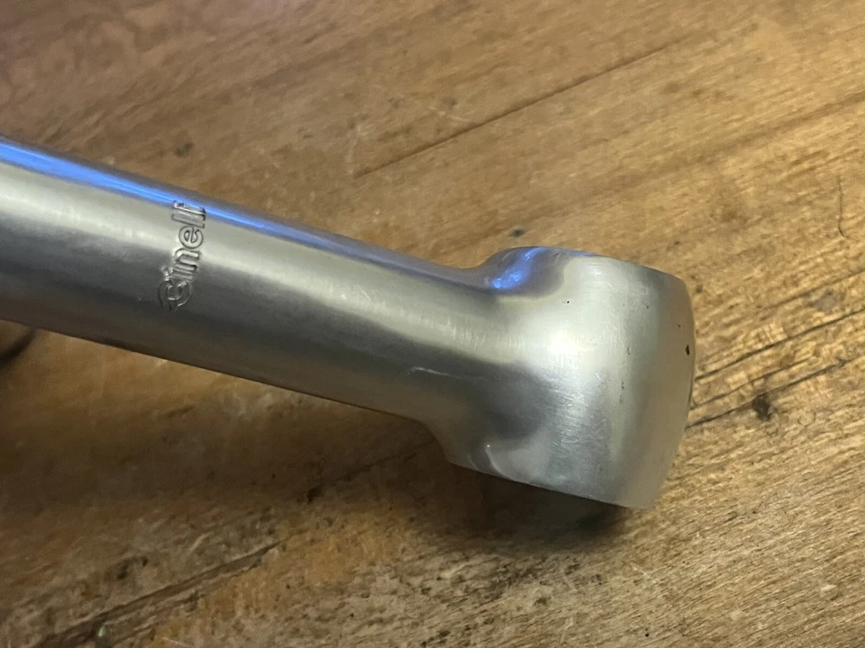 Basso de estrada vintage Cinelli 1A haste 115 mm 26,4 22,2 feito na Itália anos 80 anos 90 - Imagem 3 de 4