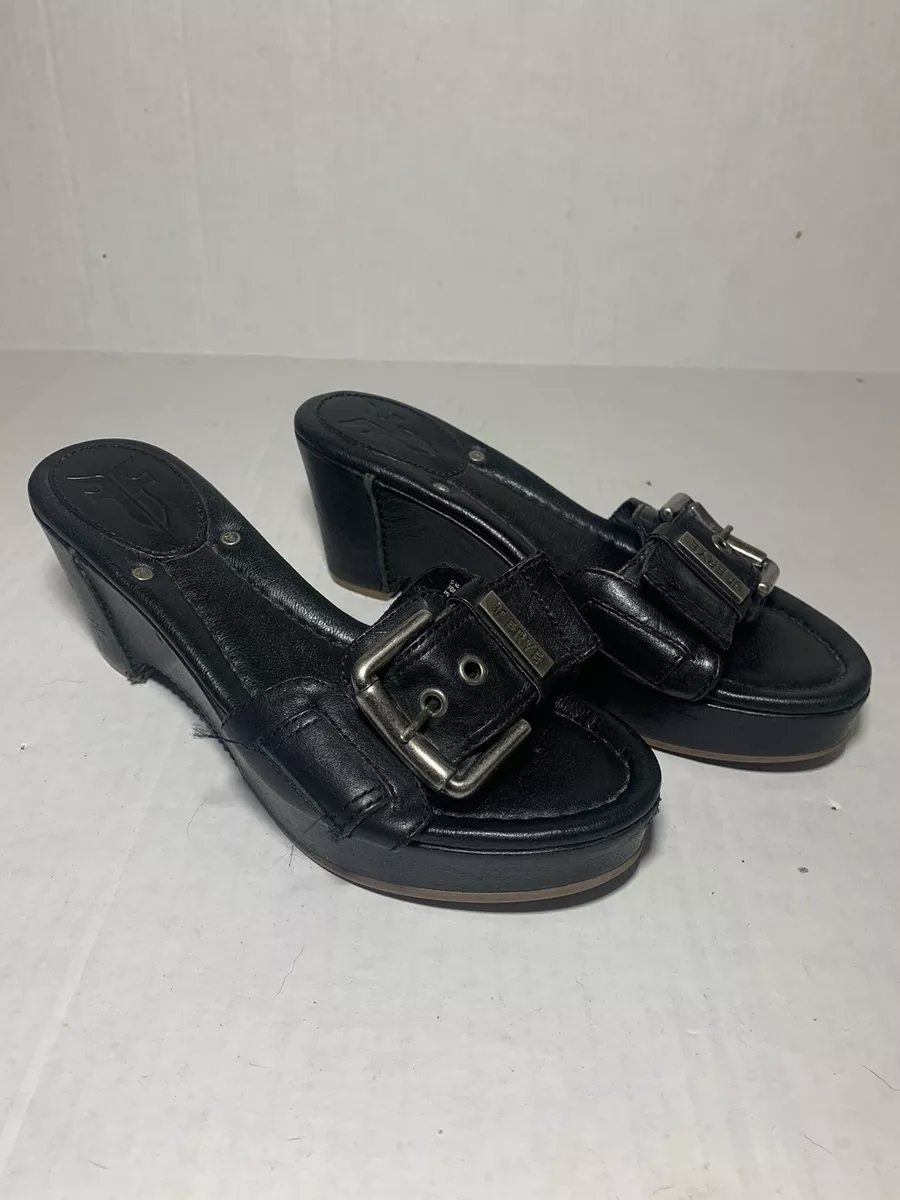 Frye sales leather slides