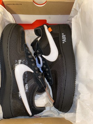 Nike Air Force 1 Low x OFF-WHITE Black 2018 (THE 10) SIZE 8 RIP VIRGIL ABLOH  191888844999 | eBay