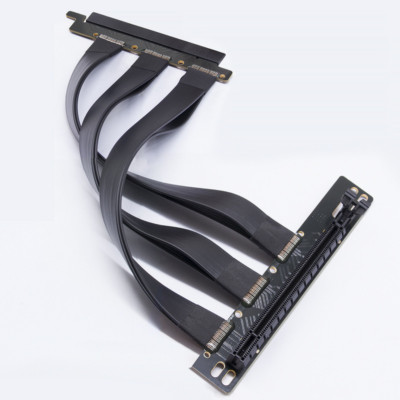 Ultra PCIe 4.0 X16 Riser Ultra PCIE 4.0 Right Angle 250mm FAST SHIP 2025 USA