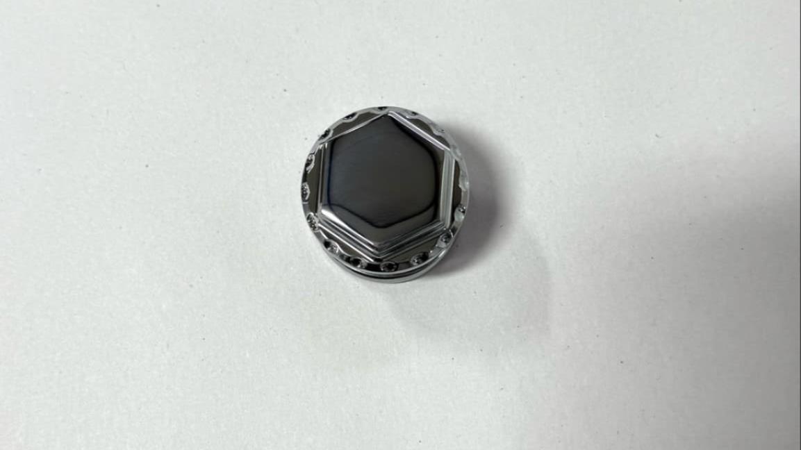 CHROME SMOOTH HEX EXHAUST PLUG 2001-2008 SUZUKI GSXR 750