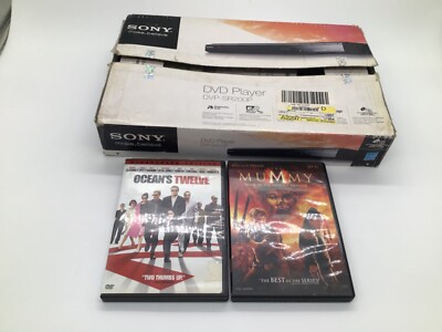 SONY CD DVD Player DVP-SR200P DVD+RW/+R/-RW/-R Playback No Remote Free Movies