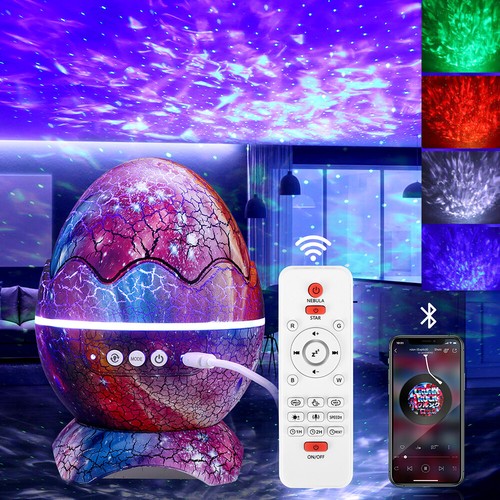 Dinosaurier Eier LED Sternenhimmel Projektor Bluetooth Galaxy Musik Nachtlicht. - Bild 2 von 28