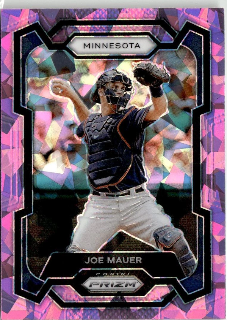 2024 Panini Prizm Pink Ice Joe Mauer Minnesota Twins #7