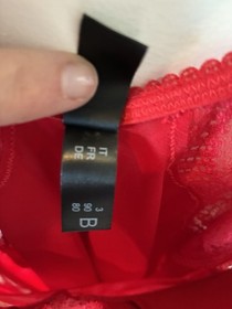 La Perla Red Women&rsquo;s Teddy Bodysuit Lingerie Size 34B Sheet And Lace