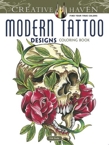 Creative Haven Modern Tattoo Designs Coloring Book (Creative ...  (Paperback)