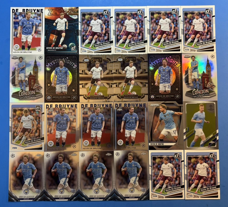 Kevin De Bruyne - 2021 - 25 Topps & Panini (48) 卡套装 - 曼城 - 那不勒斯 — 第 2/3 张图片